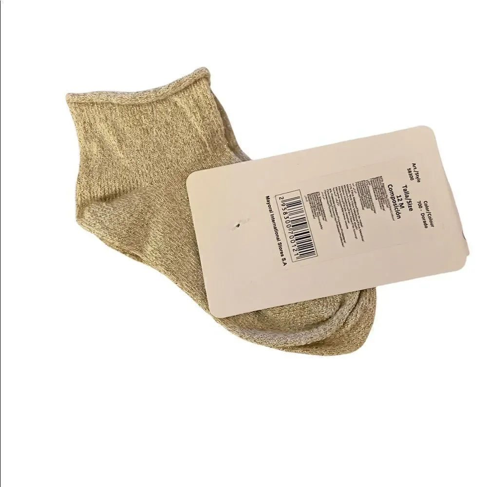 MAYORAL Baby | Shimmering Gold Socks